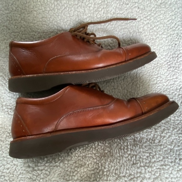 Hubbard Leather Brogue Shoes with lace,Sz:    8 W, Color: Whiskey Tan - Picture 1 of 8